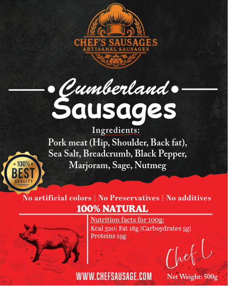 Cumberland Sausages 500g