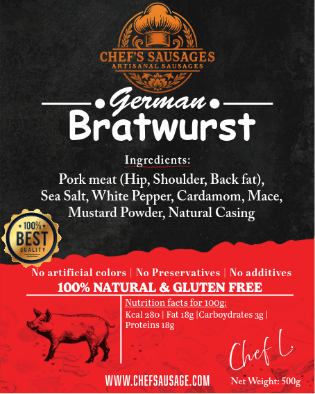 Bratwurst — Traditional German Pork Sausage