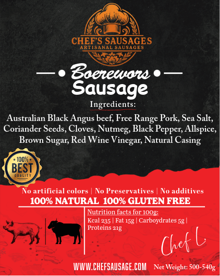 South African Boerewors 500-540g