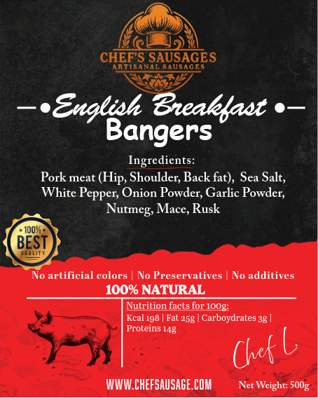 English Breakfast Bangers 500g