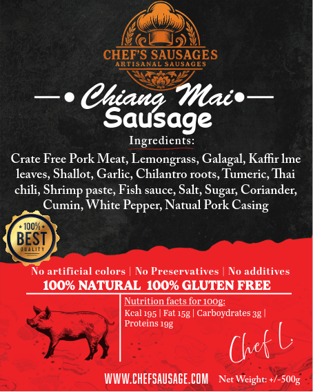 Chiang Mai Sausage (Sai Ua) 520/540g
