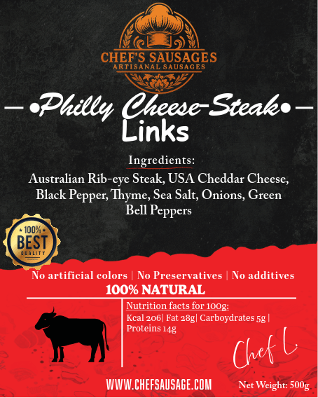 Philly Cheese-Steak Links