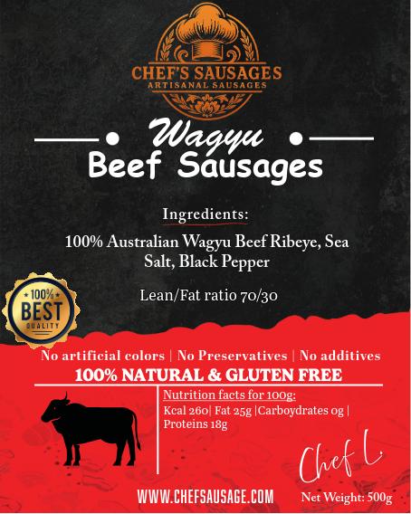 PREORDER AVAILABLE FROM 100% 12 JULY - Australian Wagyu Beef Sausages