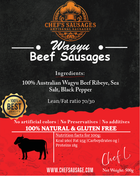 100% Australian Wagyu Beef Sausages