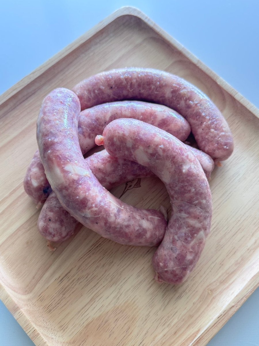 PREORDER AVAILABLE FROM 100% 13 JULY - Maple & Bacon Sausages 500g