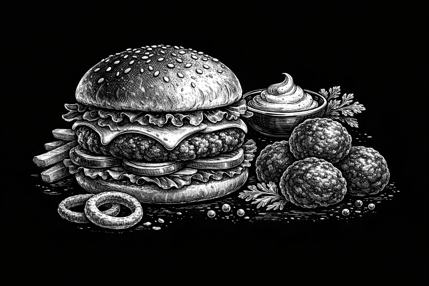 Chef's Signature Burger Patties & Meatballs- When beef meet The Chef