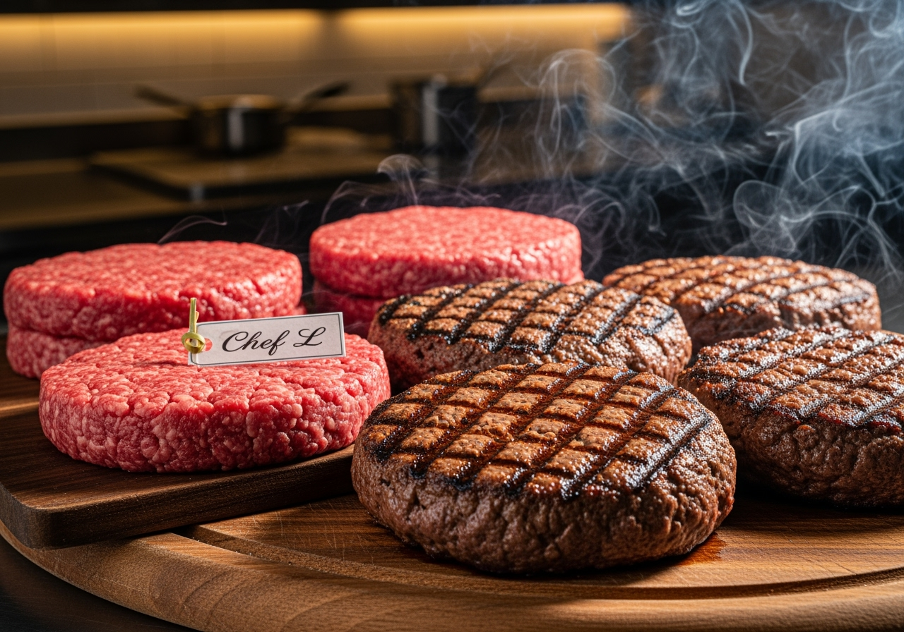 Chef's Signature Burger Patties - When beef meet The Chef