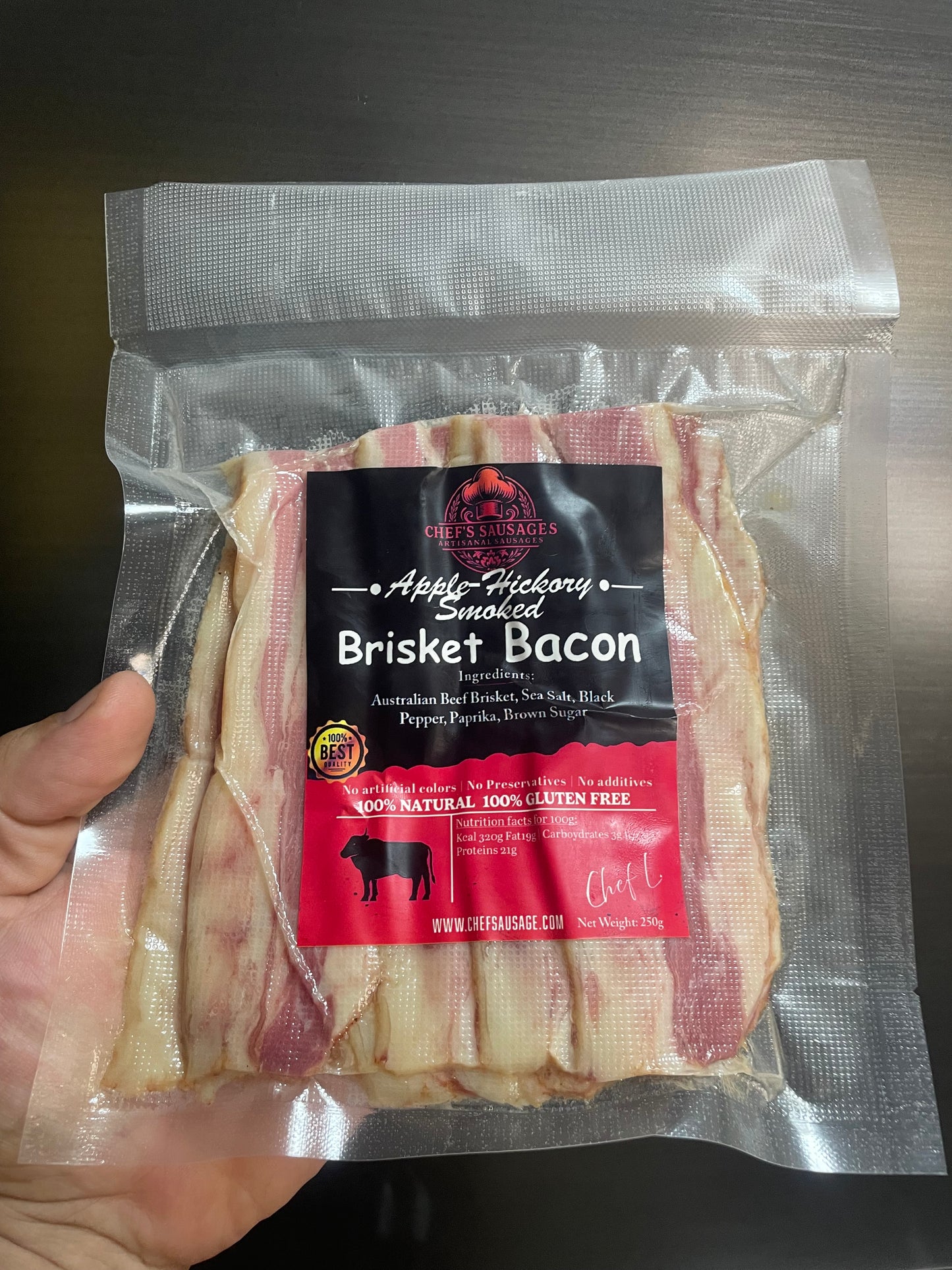 Apple-Hickory Smoked Brisket Bacon