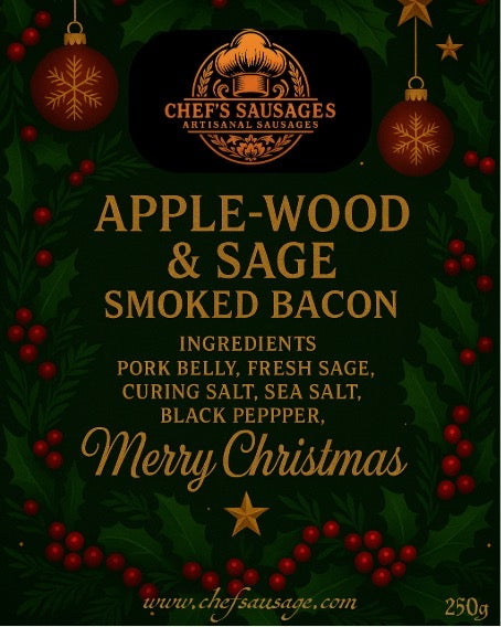 🎄 APPLE-WOOD & SAGE SMOKED BACON