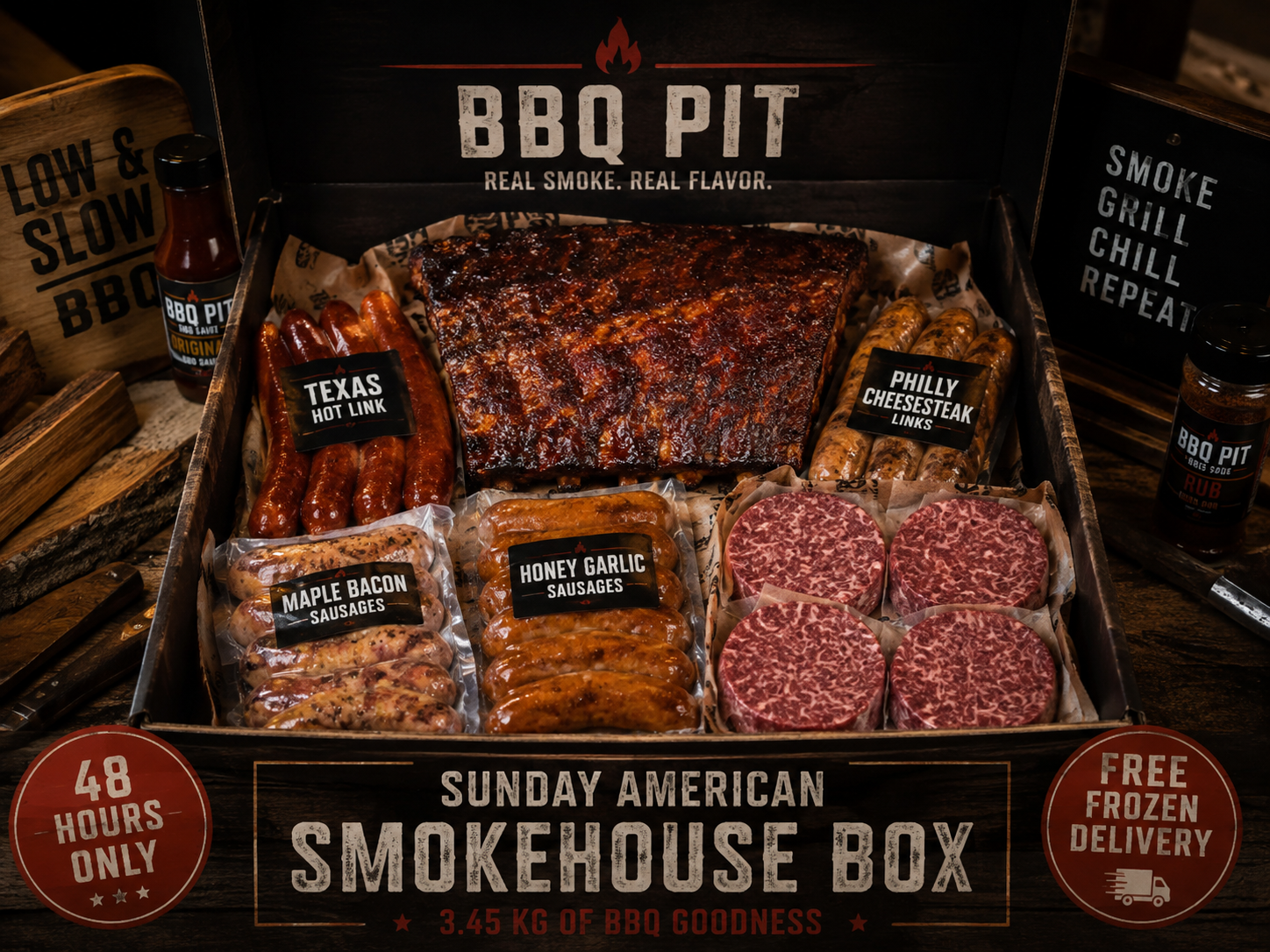 Sunday US Style Smokehouse Box - 48 hours only