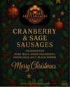 🎄 CRANBERRY & SAGE SAUSAGES 500g