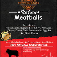 Italian Beef Meatballs 660g pack (11 meatballs)
