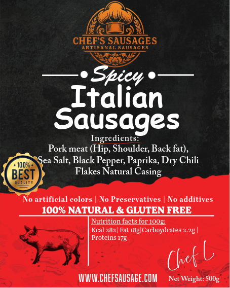 Italian Spicy sausage 500g