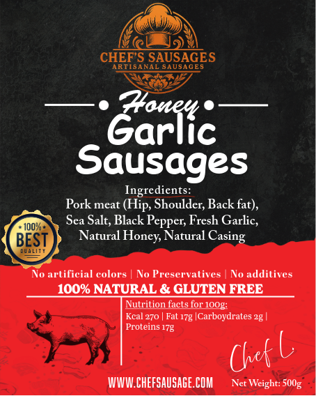 Honey Garlic Sausages 500g