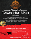Pre-order, new batch ready 22/10 Smoked Texas Hot Links 500g