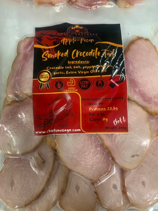 Apple-Pecan Smoked Crocodile Tail