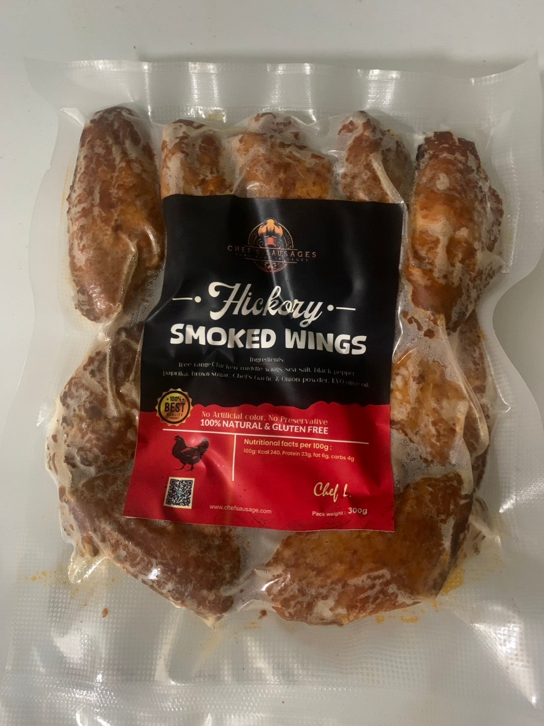 Slow-Smoked Hardwood Wings 300g