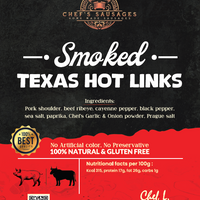 Smoked Texas Hot Links 500g