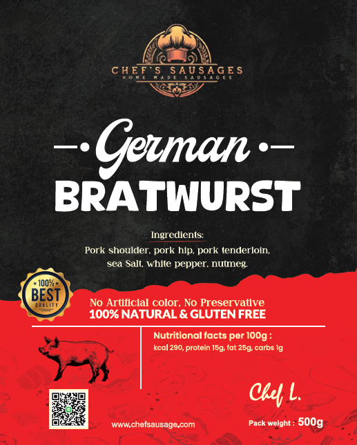 German Bratwurst 500g