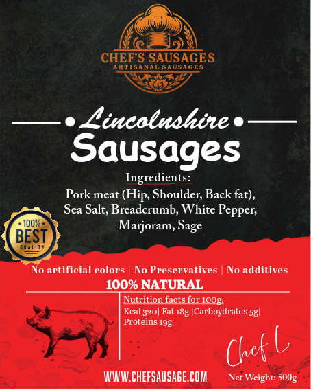 Lincolnshire Sausages 500g