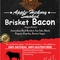 Apple-Hickory Smoked Brisket Bacon