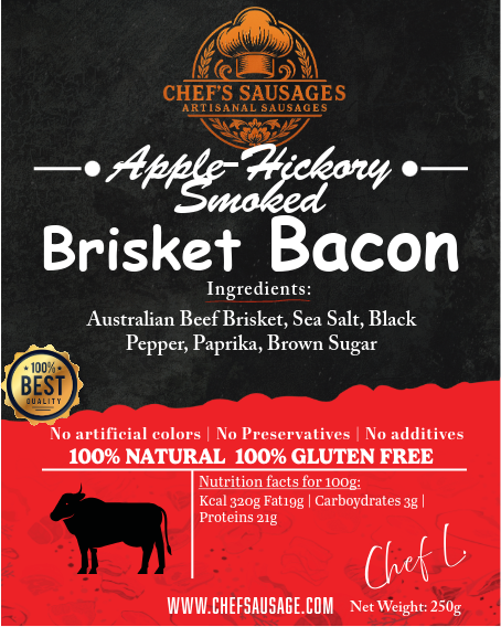 Apple-Hickory Smoked Brisket Bacon