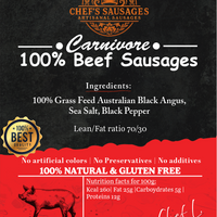 100% Beef Carnivore Sausage
