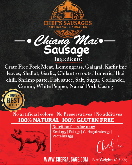 pre order, Delivery start 10/2 Chiang Mai Sausage (Sai Ua) +/- 500g
