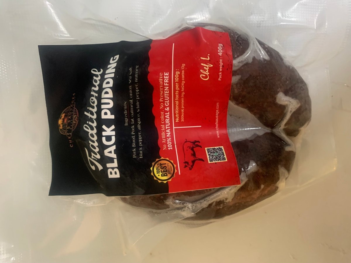 Black Pudding 400g whole piece - Chef's Sausage - 