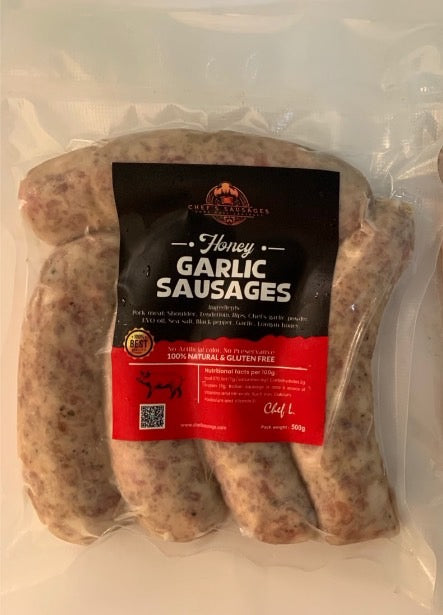 Natural casing sausages no MSG additives