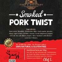 Smoked pork twist - Chef's Sausage - 